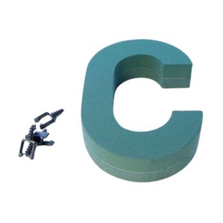 4A Oasis Steekschuim Letter “C” | Kleur: Groen | Hoogte 31 centimeter | Per letter