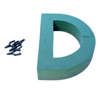 4A Oasis Floral foam Letter “D” | Colour: Green | Height 31 centimetre | Per letter