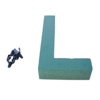 4A Oasis floral foam Letter “L” | Colour: Green | Height 31 centimeter | Per letter