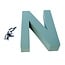 Oasis Steckschwamm Buchstabe “N” | Farbe: Grün | Hoogte 31 centimeter | Pro Buchstabe