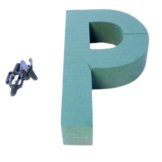 4A Oasis Steekschuim Letter “P” | Kleur: Groen | Hoogte 31 centimeter | Per letter