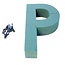 Oasis Steekschuim Letter “P” | Kleur: Groen | Hoogte 31 centimeter | Per letter