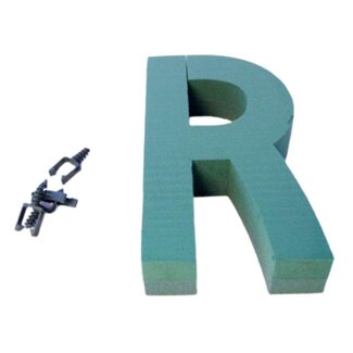 4A Oasis Floral foam Letter “R” | Colour: Green | Height 31 centimetre | Per letter