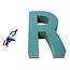 Oasis Steekschuim Letter “R” | Kleur: Groen | Hoogte 31 centimeter | Per letter