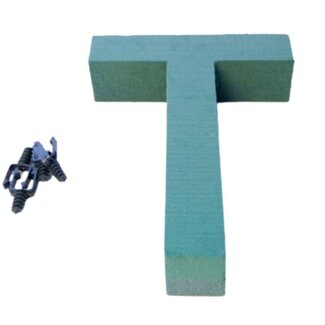 4A Oasis Steekschuim Letter “T” | Kleur: Groen | Hoogte 31 centimeter | Per letter