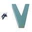 Oasis Steekschuim Letter “V” | Kleur: Groen | Hoogte 31 centimeter | Per letter