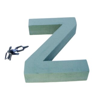 4A Oasis Floral foam Letter “Z” | Colour: Green | Height 31 centimetre | Per letter