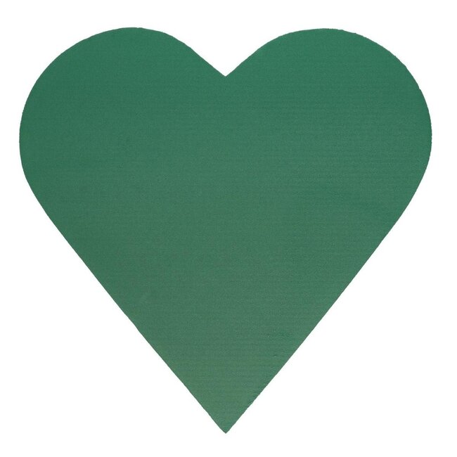 Oasis Floral Foam FF Heart | Colour: Green | Length 46 centimeter | Width 45 centimeter | Per 2 hearts