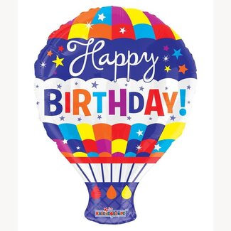 4A Party! Balloon “Happy Birthday” | Colour: Mixed Colours | Diameter 45 centimetre | Per 10 balloons