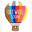 Party! Ballon “Get Well Soon” | Kleur: Gemengde Kleuren | Diameter 45 centimeter | Per 10 ballonnen
