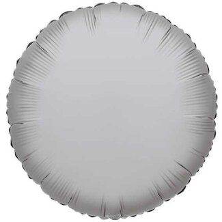 4A Party! Ballon Rond | Kleur: Zilverkleurig | Diameter 45 centimeter | Per 10 ballonnen