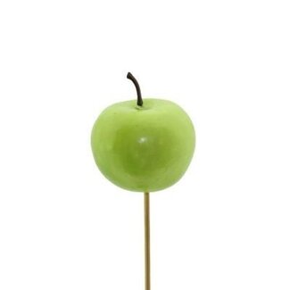 4A Apple on a stick | Colour: Apple green | Diameter 6 centimeter | Length ± 50 centimeter | Per 25 picks
