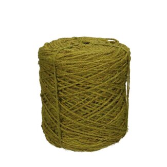 4A Vlas Touw Draad | Kleur: Appeltjesgroen | Diameter 3.5 millimeter | Gewicht 1 kilo | Per rol