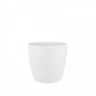 4A Kunststof Bloempot Plantenpot "Brussel" | Kleur: Natuurlijk Wit | Diameter 7 centimeter | Hoogte 6 centimeter | Per 12 bloempotten