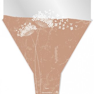 4A Covers Flower Wishes | Colour: Sand-coloured | Length 50 centimeter | Width 35 centimeter | Height 10 centimeter | Per 50 covers