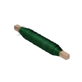 4A Lacquered Copper Wire | Colour: Dark green | Diameter 0.5 millimeter | Weight 100 gram | Per roll
