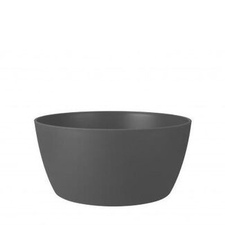 4A Kunststof Schaal "Brussel" | Kleur: Grijs | Diameter 23 centimeter | Hoogte 11 centimeter | Per 6 schalen