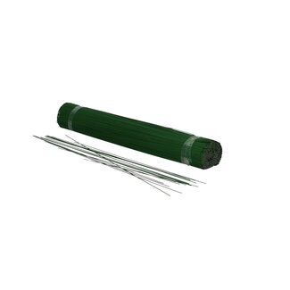 4A Painted floral wire blunt | Colour: Dark green | Diameter 0.7 millimetre | Length 30 centimetre | Weight 2.5 kilo | Per box