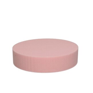 4A Oasis Coloured Floral Foam Cake | Colour: Light pink | Diameter 20 centimetre | Height 5 centimetre | Per 2 cakes