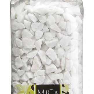 4A Kies | Farbe: Natürlich Weiß | Durchmesser 10 - 15 millimeter | Inhalt Sack 1 kilo | Pro Sack