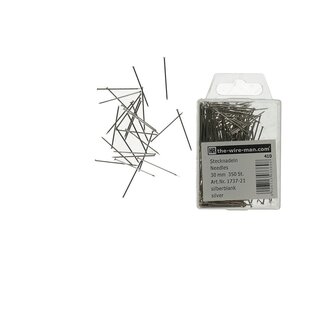 4A Steeknaalden | Kleur: Zilverkleurig | Breedte 105 millimeter | Lengte 30 millimeter | Inhoud doos 350 stuks | Per doos
