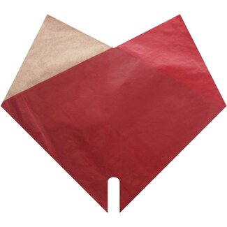 4A Hüllen Doppel Kraft | Farbe: Rot | Länge 35 centimeter | Breite 35 centimeter | Pro 100 Hüllen