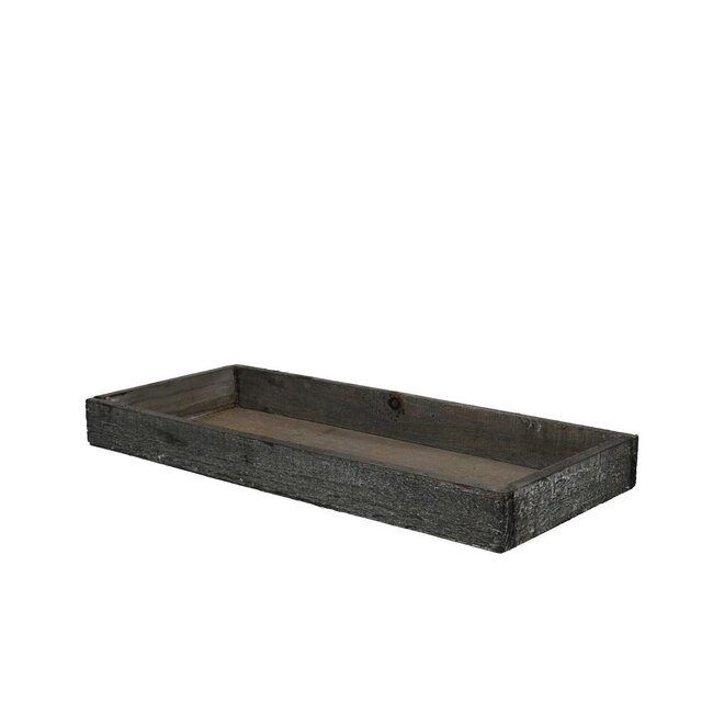 Houten Dienblad | Kleur: Grijs | Lengte 35 centimeter | Breedte 15 centimeter | Hoogte 3 centimeter | Per 4 dienbladen