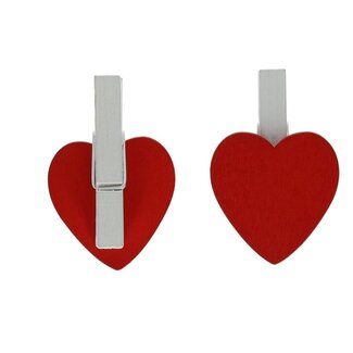 4A Peg with Heart | Colour: Red | Length 30 millimetre | Per 36 pegs
