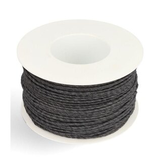 4A Paper Wire | Colour: Black | Diameter 2 millimetre | Length 100 metre | Per roll