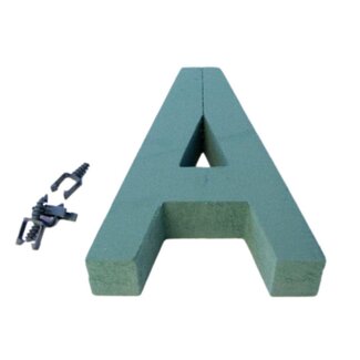 4A Oasis Floral Foam Letter “A” | Colour: Green | Height 31 centimeter | Per letter