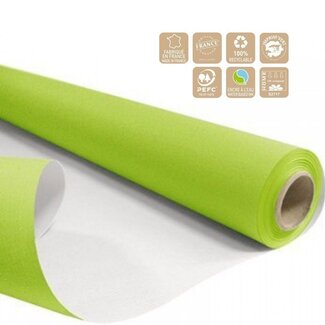 4A Papier op rol | Kleur: Lichtgroen | Breedte 80 centimeter | Lengte 40 meter | 60 gram/m2 | Per rol
