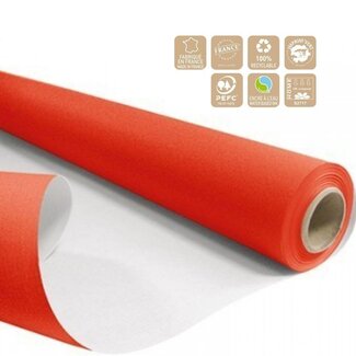 4A Papier auf Rolle | Farbe: Rot | Breite 80 centimeter | Länge 40 meter | 60 gram/m2 | Pro Rolle