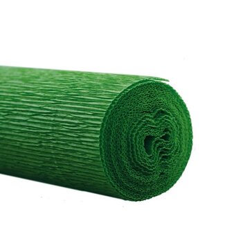 4A Crepe paper on roll | Colour: Green | Width 50 centimeter | Length 2.5 meter | Per 5 rolls