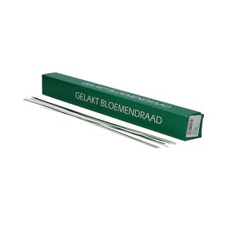4A Lackierter Blumendraht | Farbe: Dunkelgrün | Durchmesser 0.9 millimeter | Länge 40 centimeter | Gewicht 2 kilo | Pro Schachtel