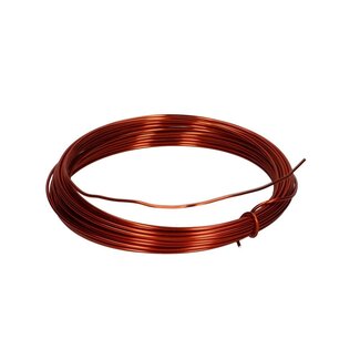 4A Aluminium Wire | Colour: Orange | Diameter 2 millimetre | Length 12 metre | Weight 100 gram | Per roll