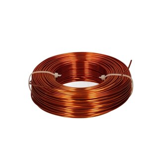 4A Aluminium Wire | Colour: Orange | Diameter 2 millimetre | Length 60 metre | Weight 500 gram | Per roll