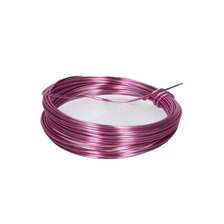 4A Aluminium Wire | Colour: Light pink | Diameter 2 millimetre | Length 12 metre | Weight 100 gram | Per roll