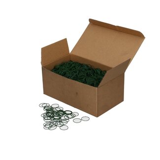 4A Carnation rings | Colour: Dark green | Diameter 20 millimeter | Weight 1 kilo | Per box