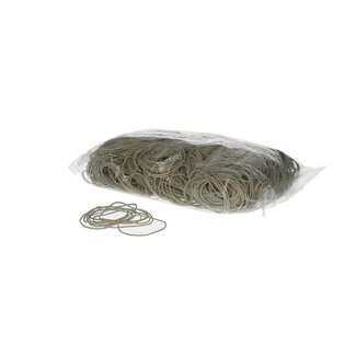 4A Rubber bands | Colour: Natural White | Diameter 60 millimeter | Thickness 1.5 millimeter | Weight 1 kilo | Per bag