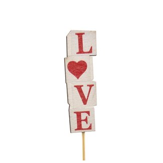 4A Love boxes support stake | Colour: Red | Support stake length ± 50 centimetre | Diameter 8.5 centimetre | Per 25 support stakes