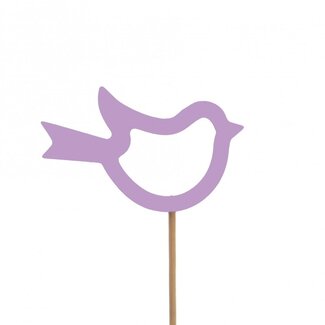 4A Bird Nayeli Support stake | Colour: Lilac-coloured | Diameter bird 8 centimeter | Length support stake ± 50 centimeter | Per 25 support stakes