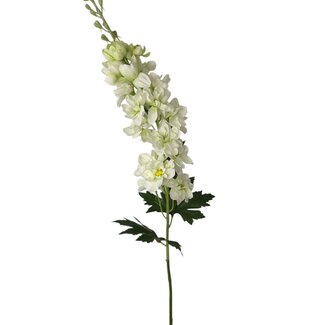Arti Flora Ridderspoor Kunstbloem | Kleur: Natuurlijk Wit | Delphinium kunstbloemen | Lengte ± 70 centimeter | Per kunstbloem
