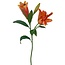 Lily Artificial Flower | Colour: Orange | Lillium artificial flowers | Length ± 90 centimetre | 3 flower heads per stem | Per piece