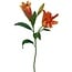 Lily Artificial Flower | Colour: Orange | Lillium artificial flowers | Length ± 90 centimetre | 3 flower heads per stem | Per piece