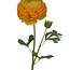 Ranunculus Artificial Flower | Colour: Yellow-orange | Ranunculus artificial flowers | Length ± 45 centimetre | 2 flower heads per stem | Per piece