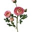 Ranunculus artificial flower | Colour: Pink | Ranunculus artificial flowers | Length ± 50 centimeter | 3 flower heads per stem | Per piece