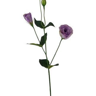 Arti Flora Lisianthus Artificial flower | Colour: Lilac-coloured | Eustoma artificial flowers | Length ± 65 centimetre | Per piece
