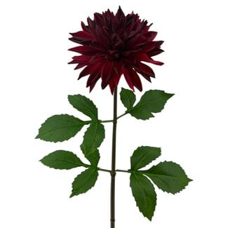 Arti Flora Dahlia Artificial Flower | Colour: Red | Length ± 70 centimeter | Per piece
