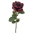 Rose artificial flower | Colour: Dark bordeaux red | Roses artificial flowers | Length ± 70 centimetre | Per piece