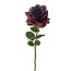 Rose Artificial flower | Colour: Dark purple | Roses artificial flowers | Length ± 70 centimetre | Per piece